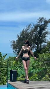 【迷彩】龙牙童个性欧美印花收腰露脐修身吊带小背心内搭打底