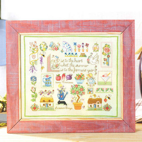 DMC绣线手工套件小小鱼十字绣 Gold77-5美好的季节DIY乳白绣布