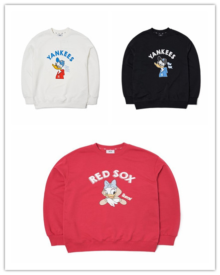 MLB正品秋冬迪士尼联名套头卫衣