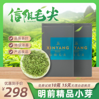 2023年信阳毛尖新茶春茶明前茶天云山笙峰特级嫩芽绿茶叶炒青200g