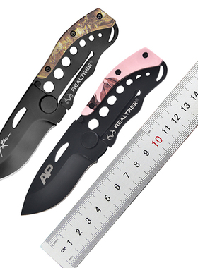 美国REALTREE折叠刀小刀不锈钢户外刀子多功能家用水果刀edc折刀