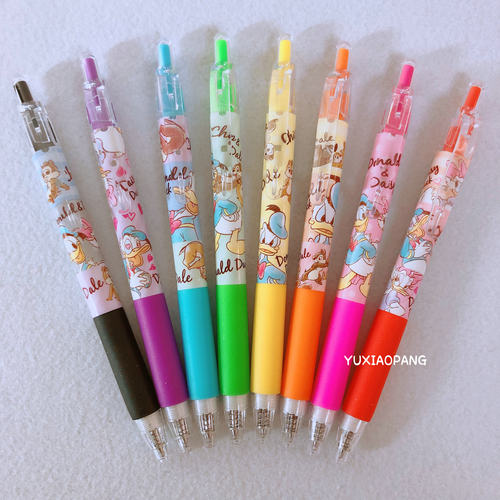 唐老鸭&花栗鼠限定 日本 Kamio japan限量款彩色中性笔水笔0.5mm