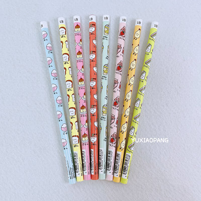 可爱食物卡通木铅笔圆杆2B
