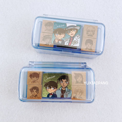 名侦探柯南迷你木质印章盒装