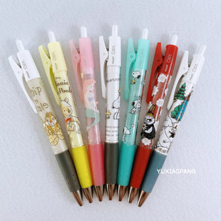 迪士尼史努比姆明限定 日本 太阳星百乐联名限量OPT圆珠笔中油笔