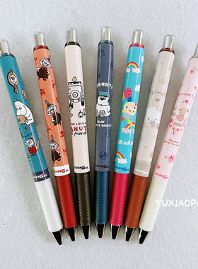 三丽鸥史努比姆明限定 日本 kamio派通energel黑色中性笔0.5mm