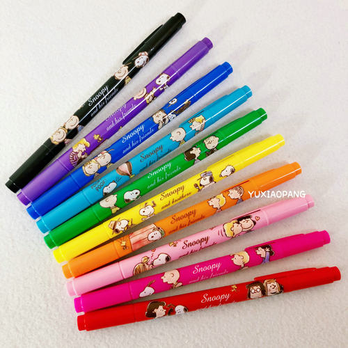 史努比限定日本限量双头水彩笔