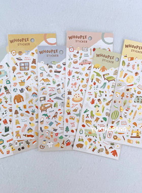 WHOOPEE随风扭动系列限定 日本制 mind wave限量款贴纸手账素材