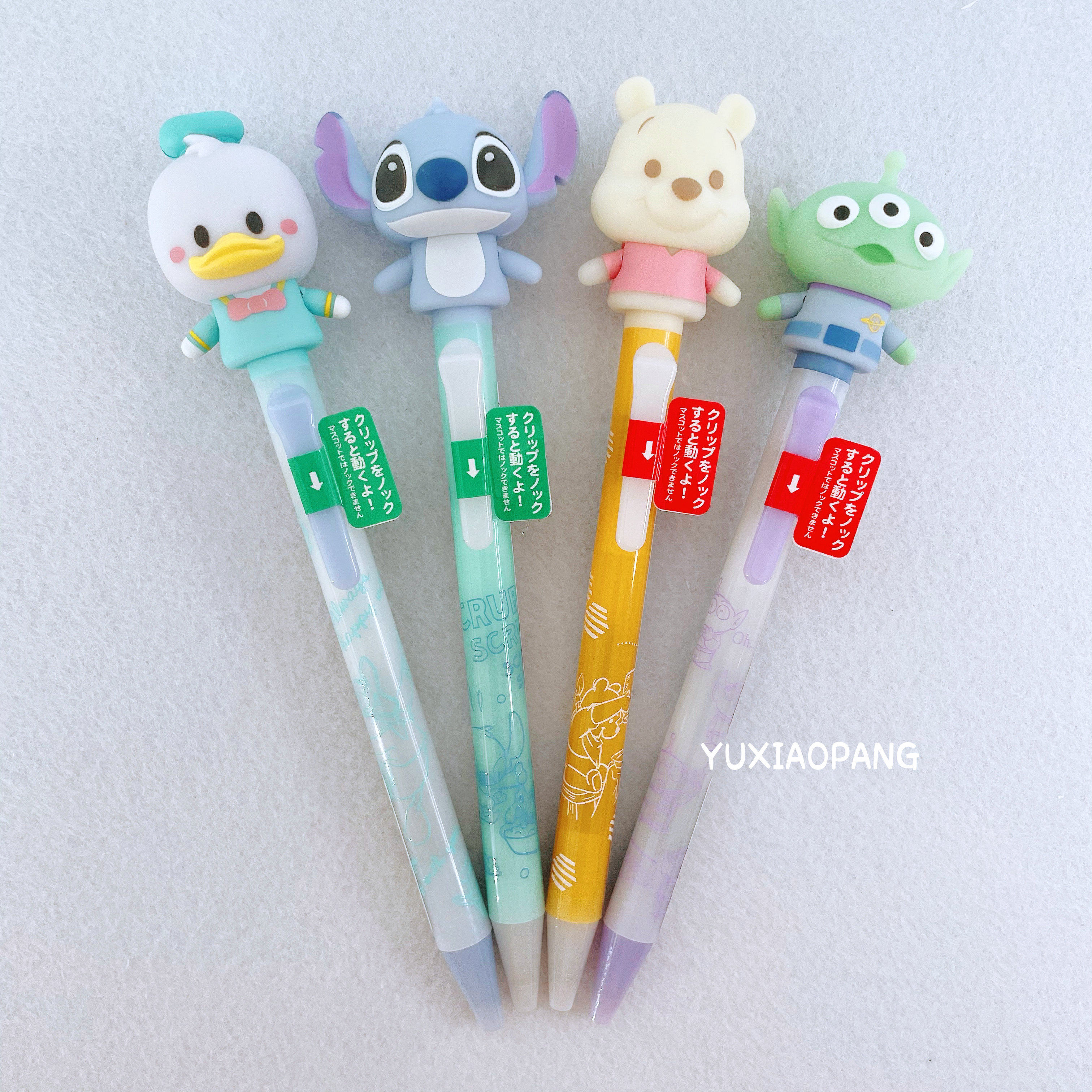 日本制 迪士尼乐园限量款磨砂立体人偶手臂摆动趣味可动圆珠笔