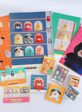 尾崎步美mojojojo玩偶系列限定 日本 太阳星文件夹便签本贴纸便笺