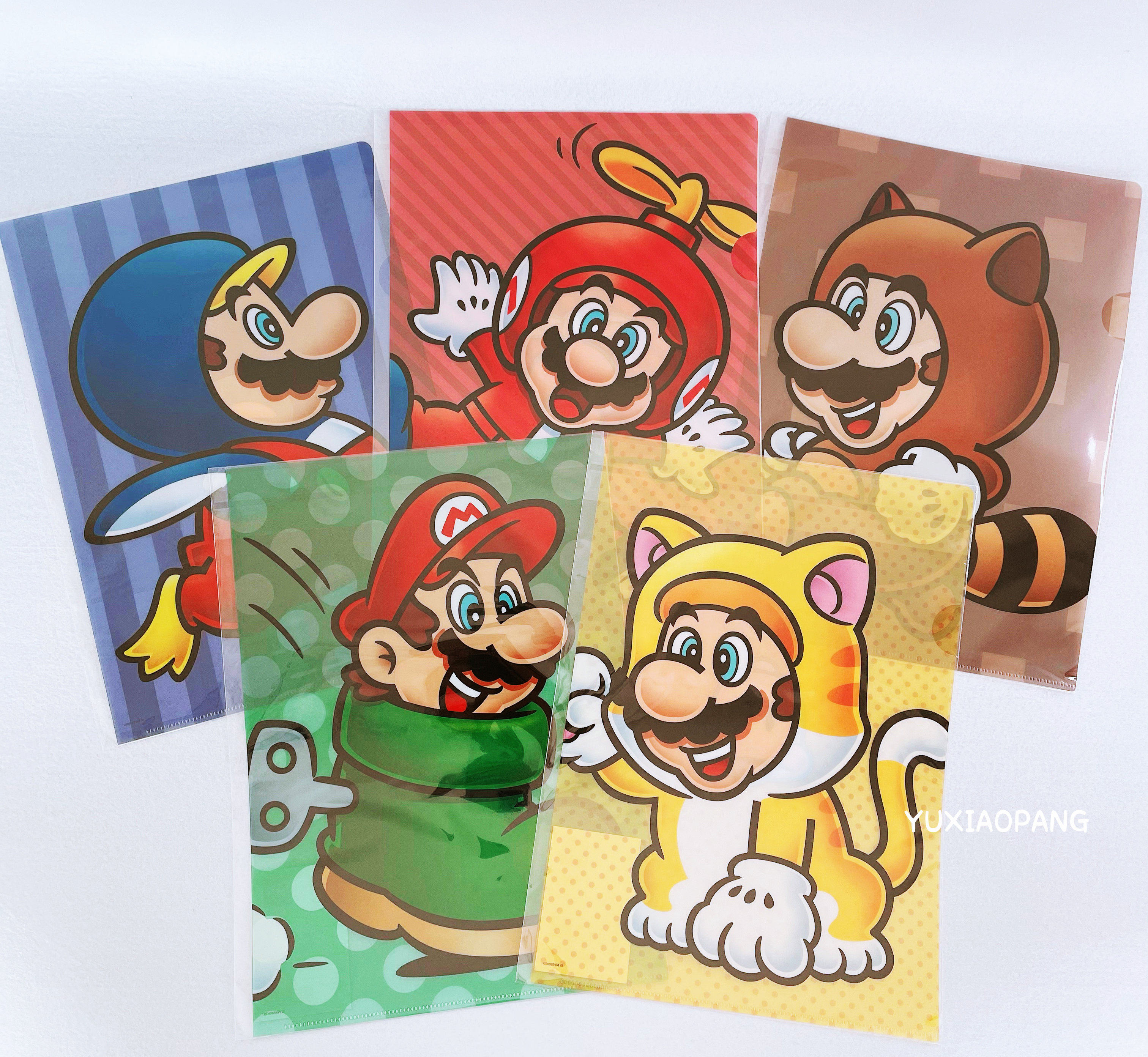 超级马里奥限定 日本制 任天堂东京旗舰店限量a4单页文件夹插页式
