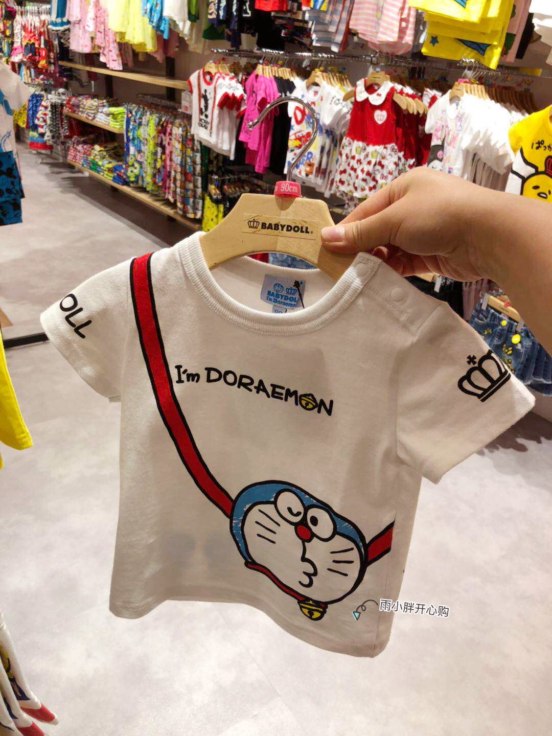 现货包邮 日本进口 潮牌babydoll机器猫哆啦a梦2018年新款短袖t恤