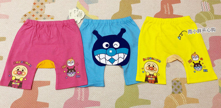 现货包邮日本进口面包超人婴儿童角色加档夏季大脸PP短裤