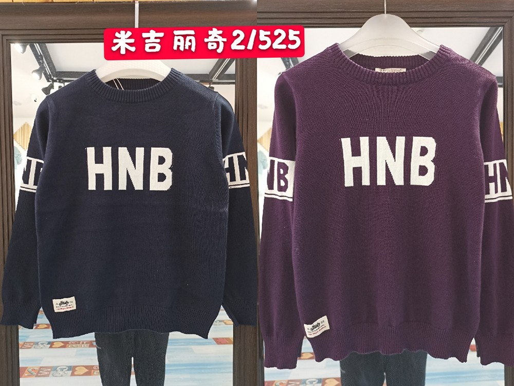 春秋薄款时尚韩版套头圆领童装