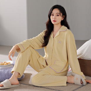 秋冬季 珊瑚绒套装 少女家居服睡衣 开衫 海岛绒睡衣女士保暖加厚长袖