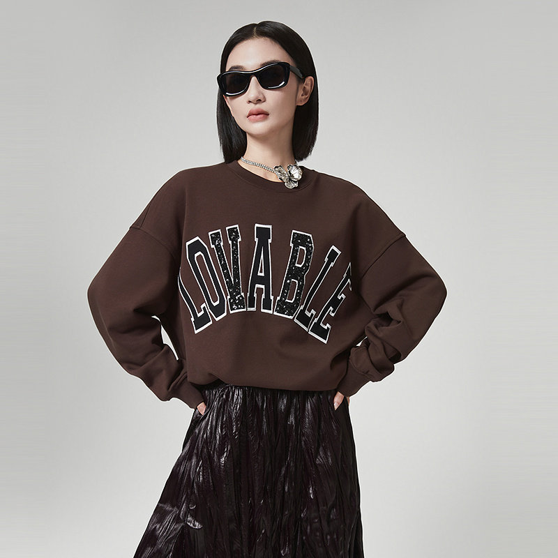 普普风卫衣女秋冬2024新款