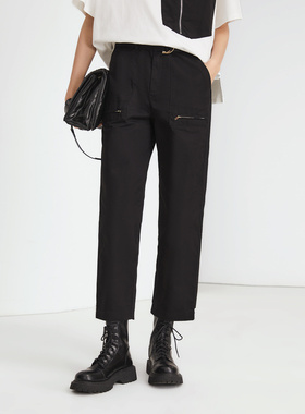 普普风女朋友工装裤2024夏季新款活力酷拽小众设计感百搭裤20650