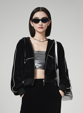 普普风深秋外套秋冬季女新款休闲洋气时髦运动风官方旗舰店21826L