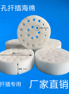 无土栽培定植棉21孔扦插海绵水培植物花卉定植吸水保湿固定棉大号