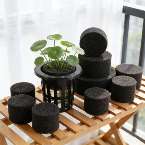 水培定植篮配套种植海绵无土栽培蔬菜设备管道配件水耕杯棉固根器