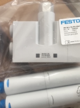 FESTO真空发生器VN-30-L-T6-PI5-VI6-RO2全新原装正526132 货期快
