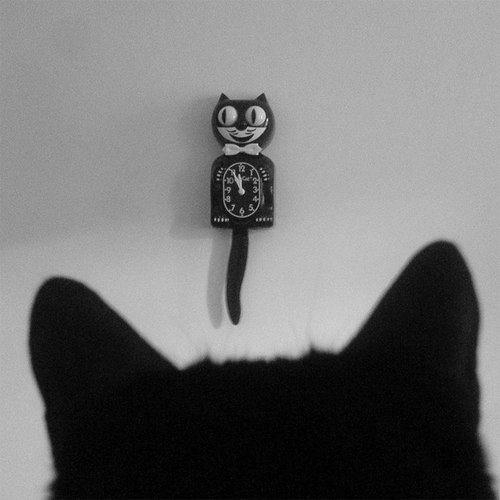 美国kit-cat猫形挂钟复古礼物
