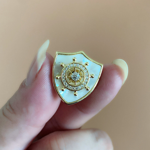 旋转小船舵衣服防走光胸针精致时尚 配饰固定领口胸花胸口领针扣针