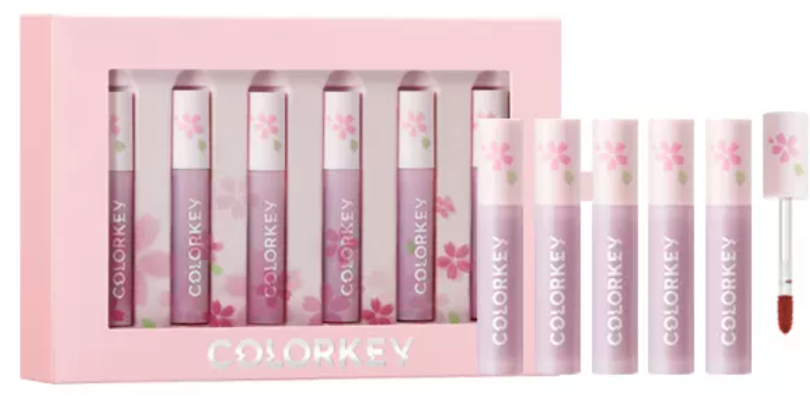 colorkey珂拉琪樱粉花海唇釉礼盒口红限定联名樱花套装女礼物,彩妆/香水/美妆工具,彩妆套装,淘宝优惠券,粉丝福利购,淘宝优惠卷