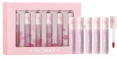 colorkey珂拉琪樱粉花海唇釉礼盒