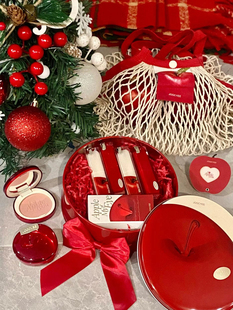 Joocyee酵色圣诞限定苹果之心礼盒531晶冻口红腮红唇膏套装送礼物