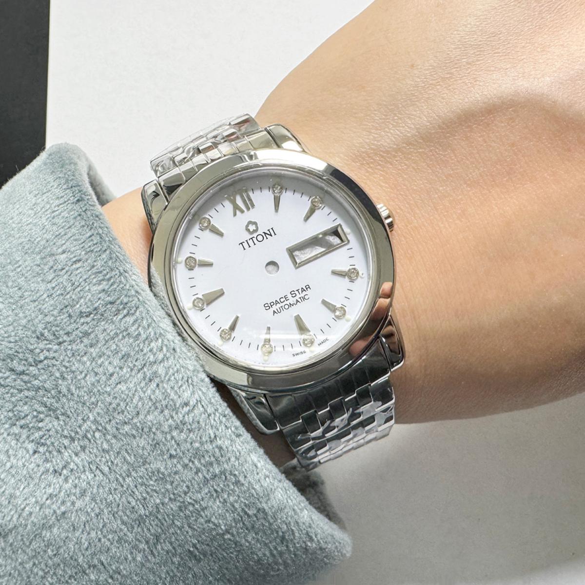 梅花星空表壳93938双历适用2836机芯不锈钢外壳蓝宝石表镜蝴蝶扣