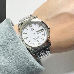 梅花星空表壳93938双历适用2836机芯不锈钢外壳蓝宝石表镜蝴蝶扣