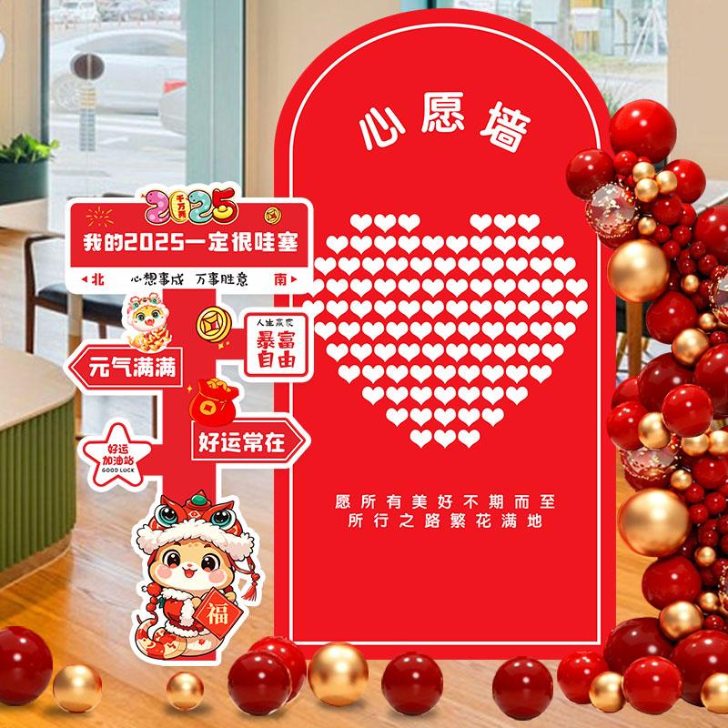 2025年蛇年春节新年红包墙签名墙