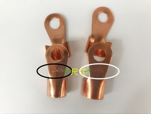 开口铜线耳 250A 300A 500A铜鼻子电池连接线耳 接线端子铜线鼻子