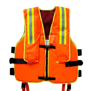 消防员专用救生衣气胀式背心围巾泡沫式马甲海事抗洪充气救生衣