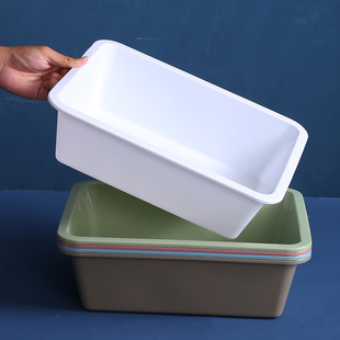 长方形桌面收纳盒塑料加厚化妆品储物盒幼儿园玩具教具杂物整理盒