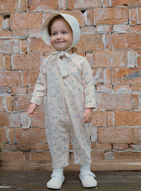 muaqiaqia 婴儿衣服宝宝秋装连体衣北欧风外出爬服哈衣4YCH028