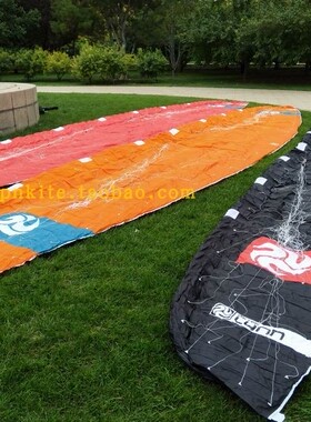 皮特林 竞速冲浪风筝 风筝冲浪 雪地风筝 AERO2标准版 15平 黑色