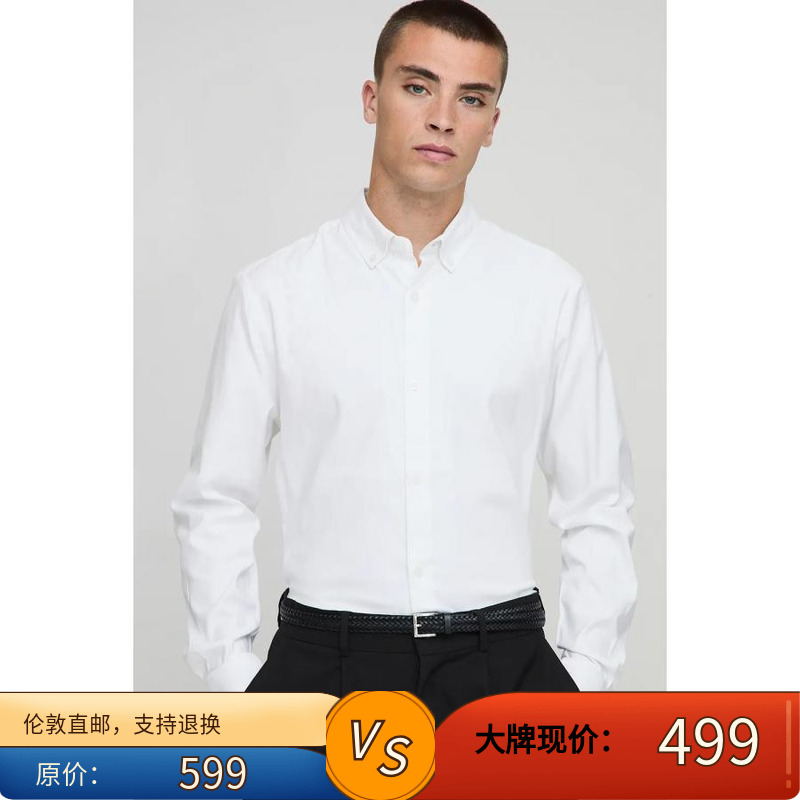 Z美女当家英国代购2025新款时尚商务职场型男上班休闲长袖衬衣帅