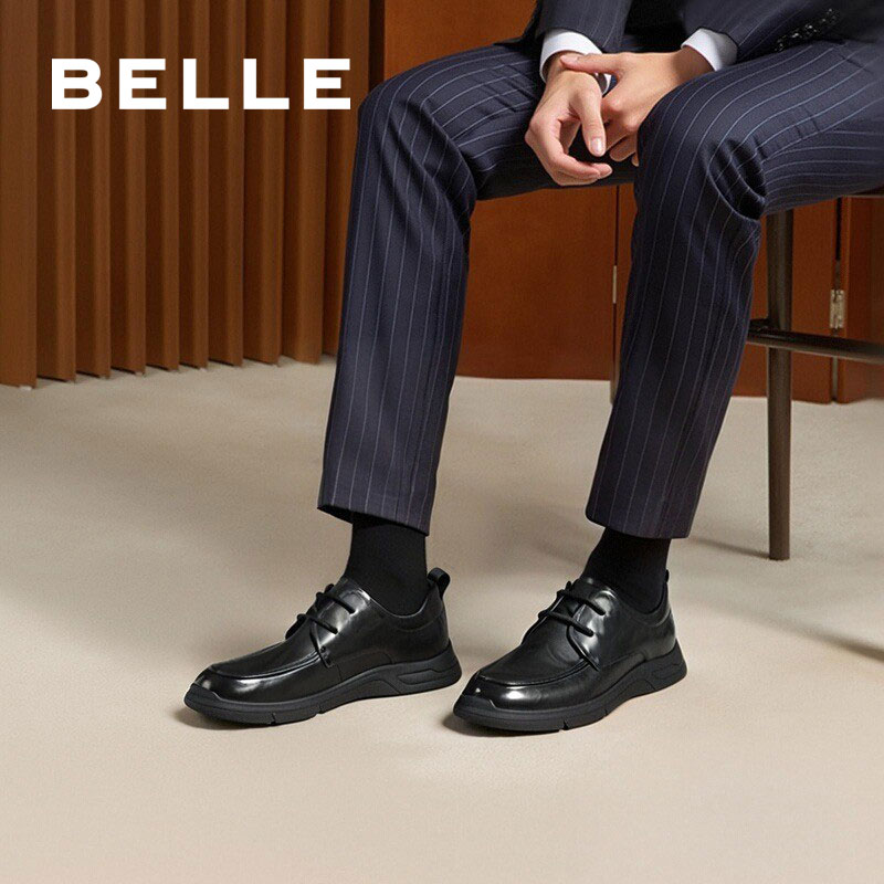 百丽酷雅商务鞋男款舒适牛