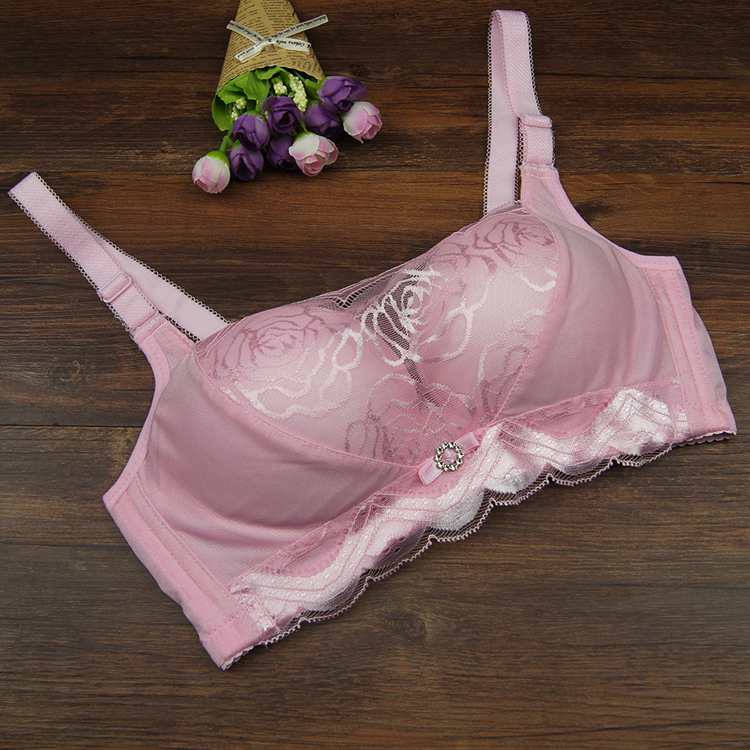 加厚防走光无钢圈聚拢性感文胸