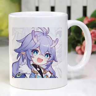 新原神周边2水杯甘雨陶瓷可莉马克杯水杯子二次元动漫杯子礼物