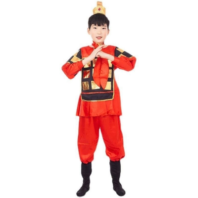 出租古代儿童士兵演出服盔甲合唱花木兰满江红朗诵舞蹈表演兵马俑
