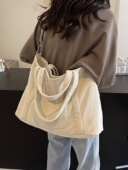 大容量包包女2025新款 单肩包休闲韩版 纯色斜挎包潮学生简约托特包