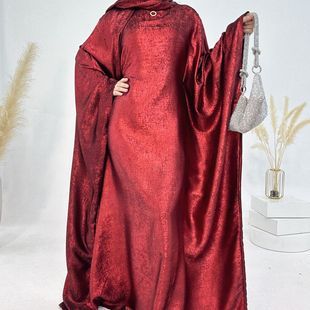 连衣裙 Round neck 新款 sleeve 拼接优雅圆领蝙蝠袖 bat dress 时尚