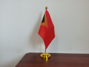 东帝汶国旗摆件可开票办公桌旗桌面台面小旗子东帝汶小国旗