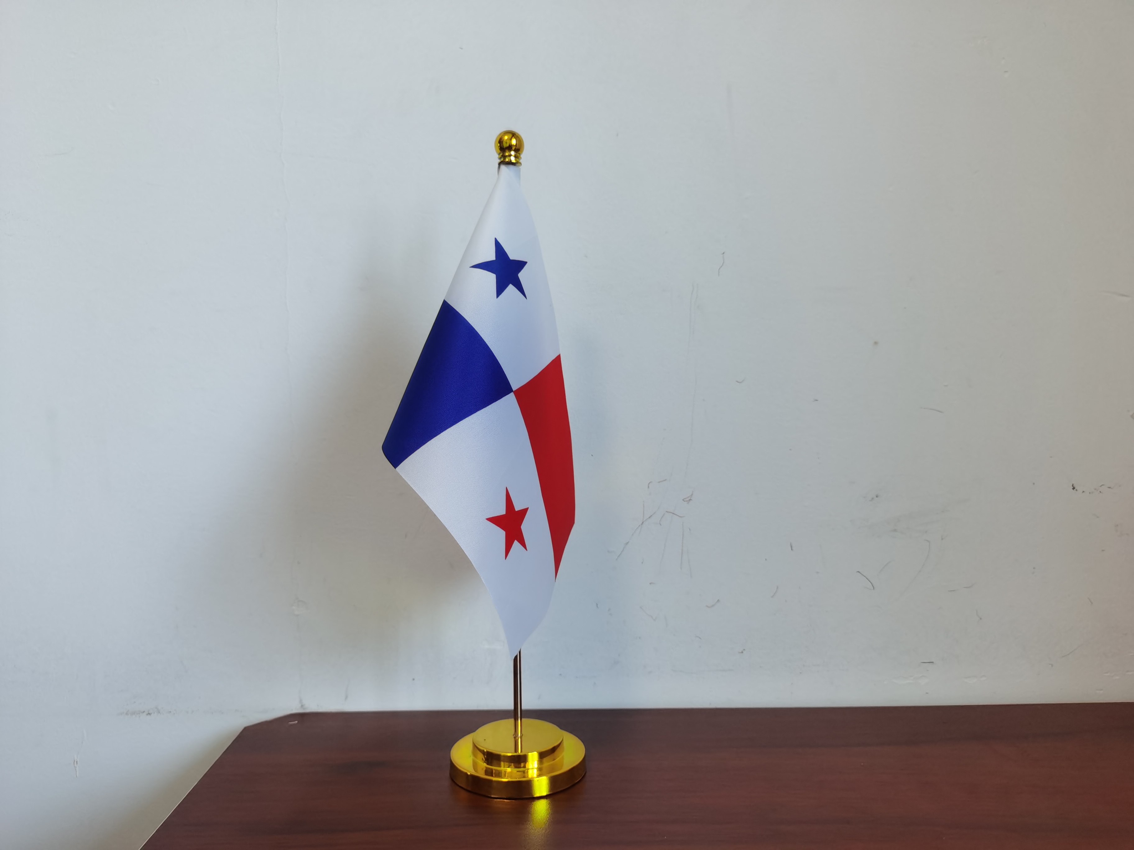 巴拿马国旗摆件可开票桌面台面办公桌旗办公室小旗子巴拿马小国旗