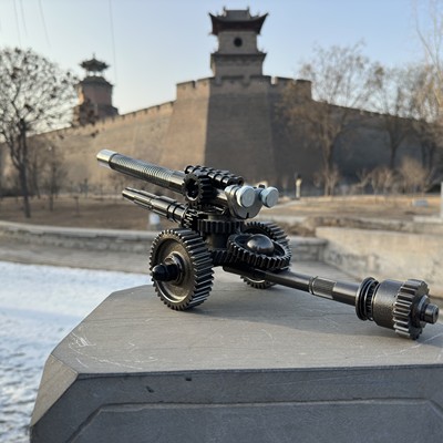 纯金属手工齿轮摆件机械朋克风铁艺工艺品放炮神器个性收藏