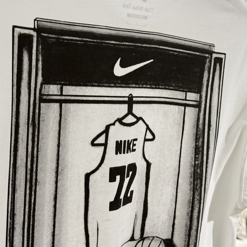 Nike耐克2026夏新品男子复古设计感印花篮球风短袖T恤 II0692-100