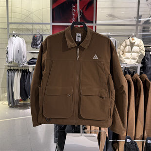 正品NIKE耐克ACG男子户外防泼水夹克秋季宽松刺绣工装外套HV0599